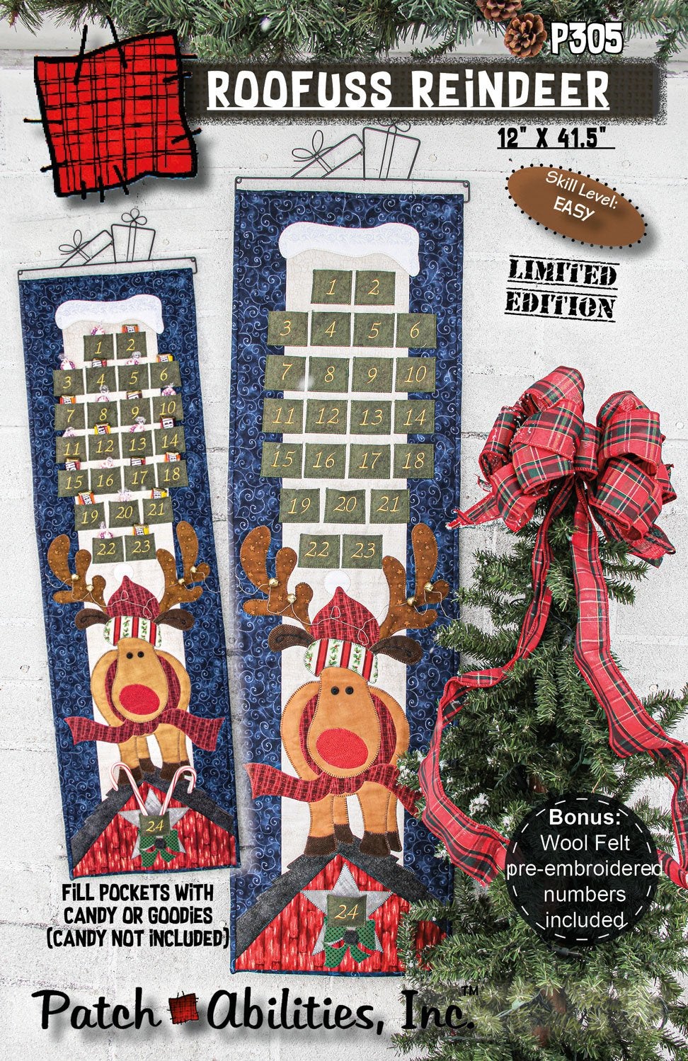 Patch Abilities Roofus Reindeer Advent Calendar Salem Stitches & Retreats